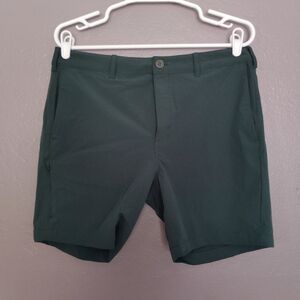 Cute Mens Size 30 Nylon Shorts Dark Green